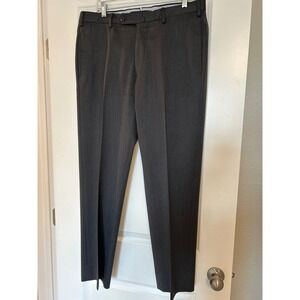 INCOTEX 1951 Mens Charcoal Grey Wool Blend Dress Pants Tailored Fit Size 36